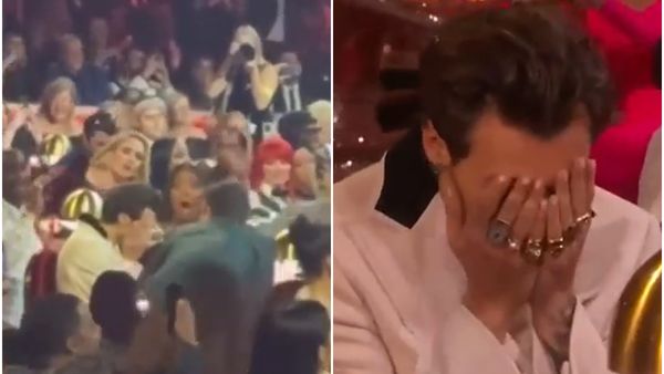 Reactia cantaretei Adele cand Harry Styles i-a furat trofeul pentru cel mai bun Album Pop. Imaginile cu artista au devenit virale