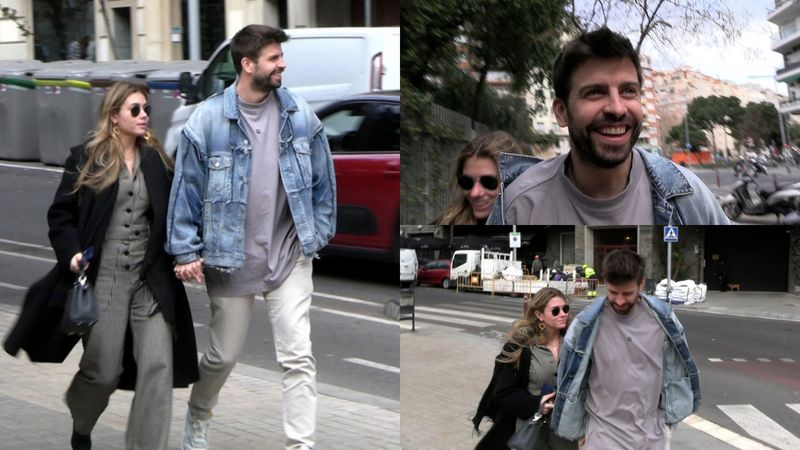 Gerard Pique, surprins pe străzile din Barcelona, de mână cu Clara Chiar Marti.