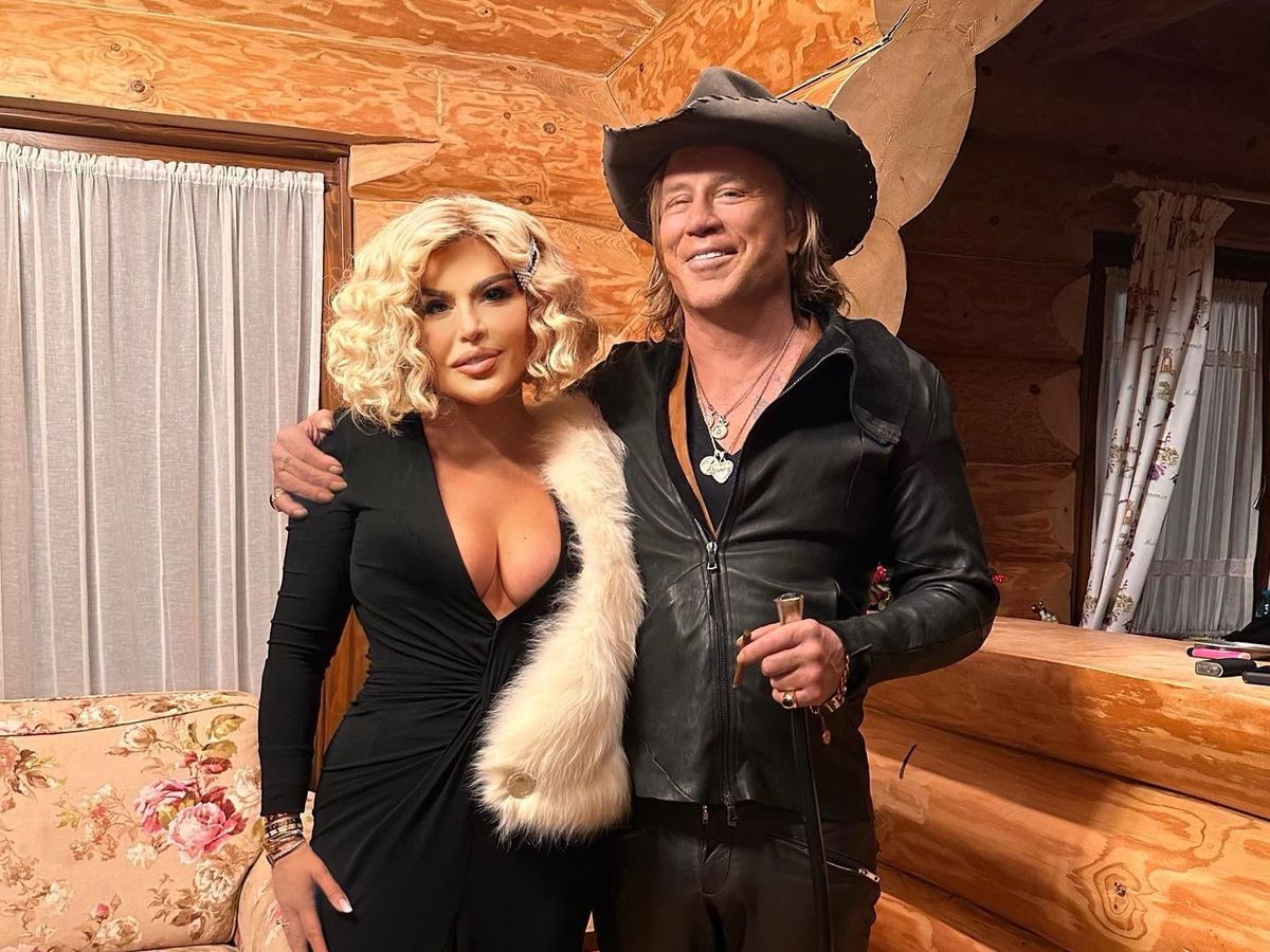 Loredana Groza, alături de Mickey Rourke