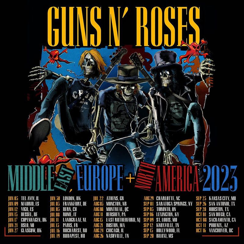 Guns N’ Roses va concerta la București pe Arena Națională, pentru prima oară în formula consacrată
