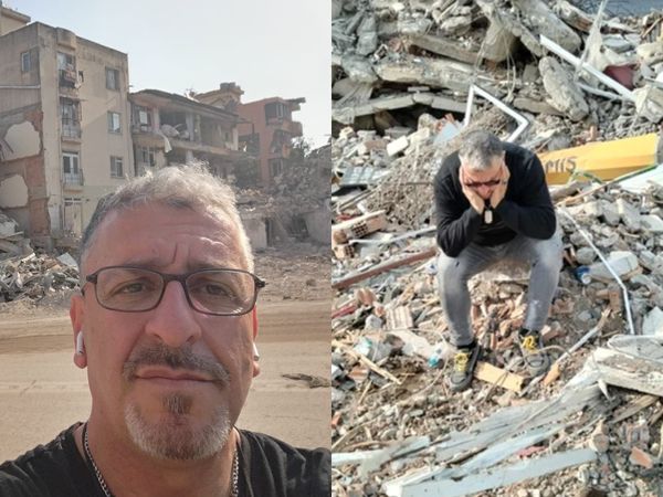 &bdquo;E dezastru! Sunt mulți oameni, &icirc;ncă, prinși sub ruine&rdquo;. Gazi Demirel trece printr-o suferință greu de descris. Artistul turc a ajuns pe strada pe care a copilărit