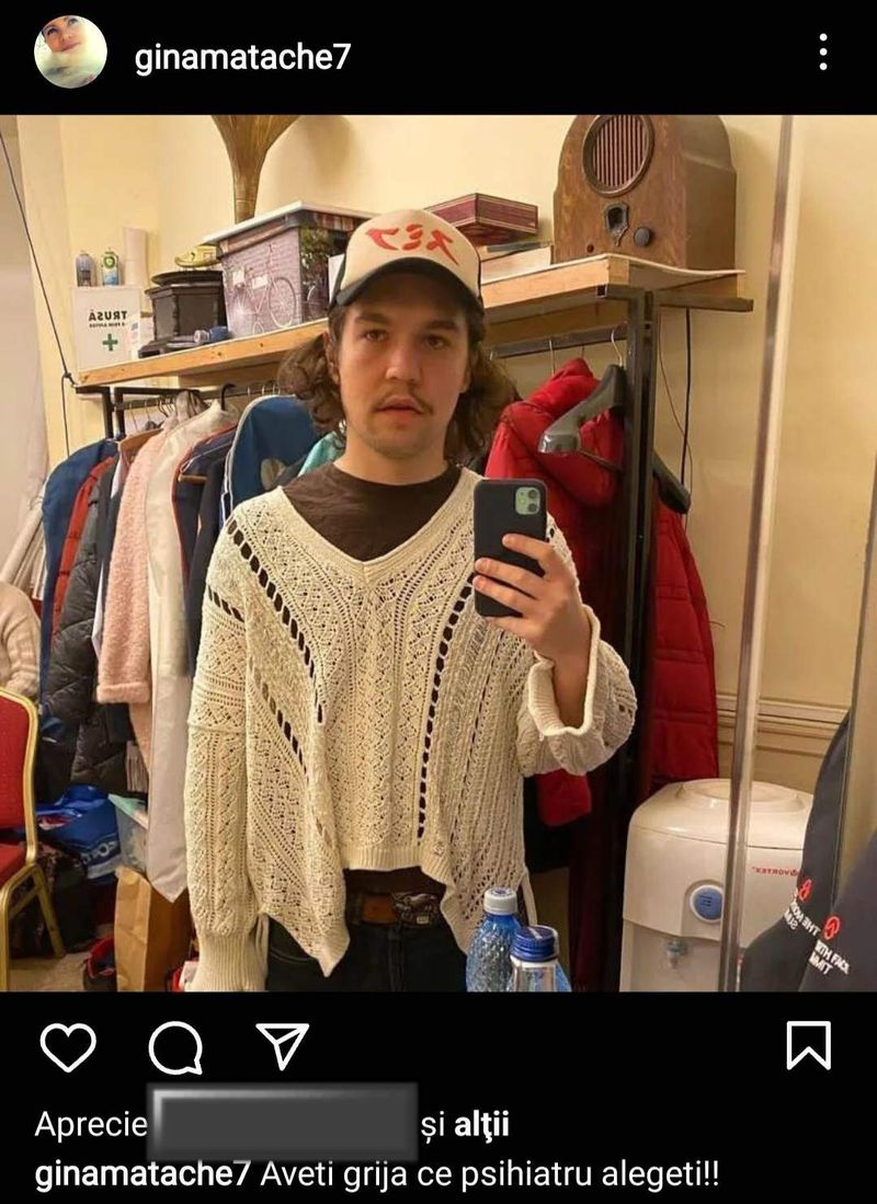 Iubitul Oanei Matache, ironizat de Gina Matache