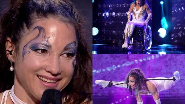 Silke Pan a impresionat p&acirc;nă la lacrimi &icirc;ntreaga Rom&acirc;nie! Paralizată de la talie &icirc;n jos, femeia s-a prezentat cu un număr de acrobație bazată pe echilibrul din brațe