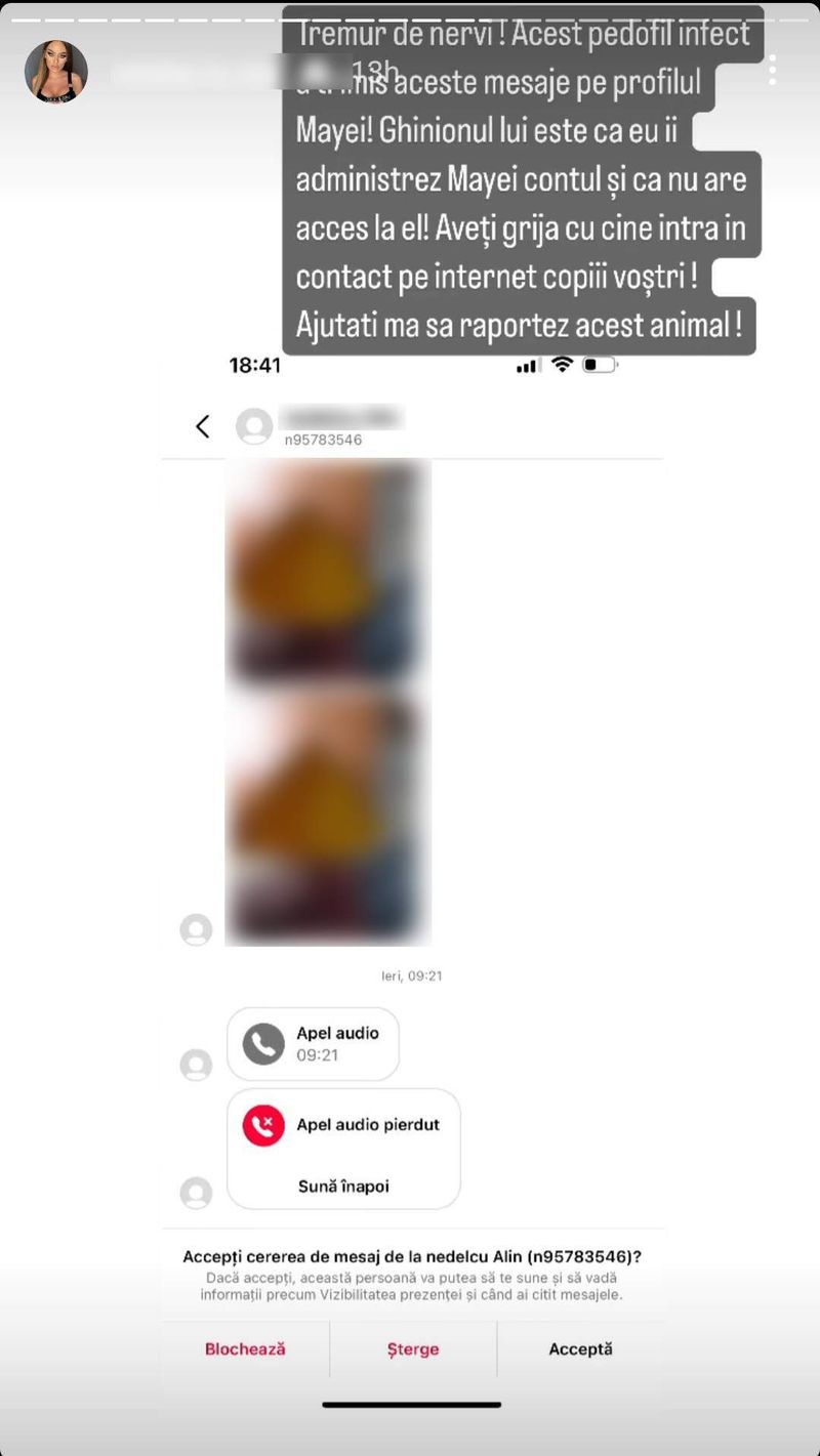 un bărbat i-a trimis poze indecente fiicei sale pe internet