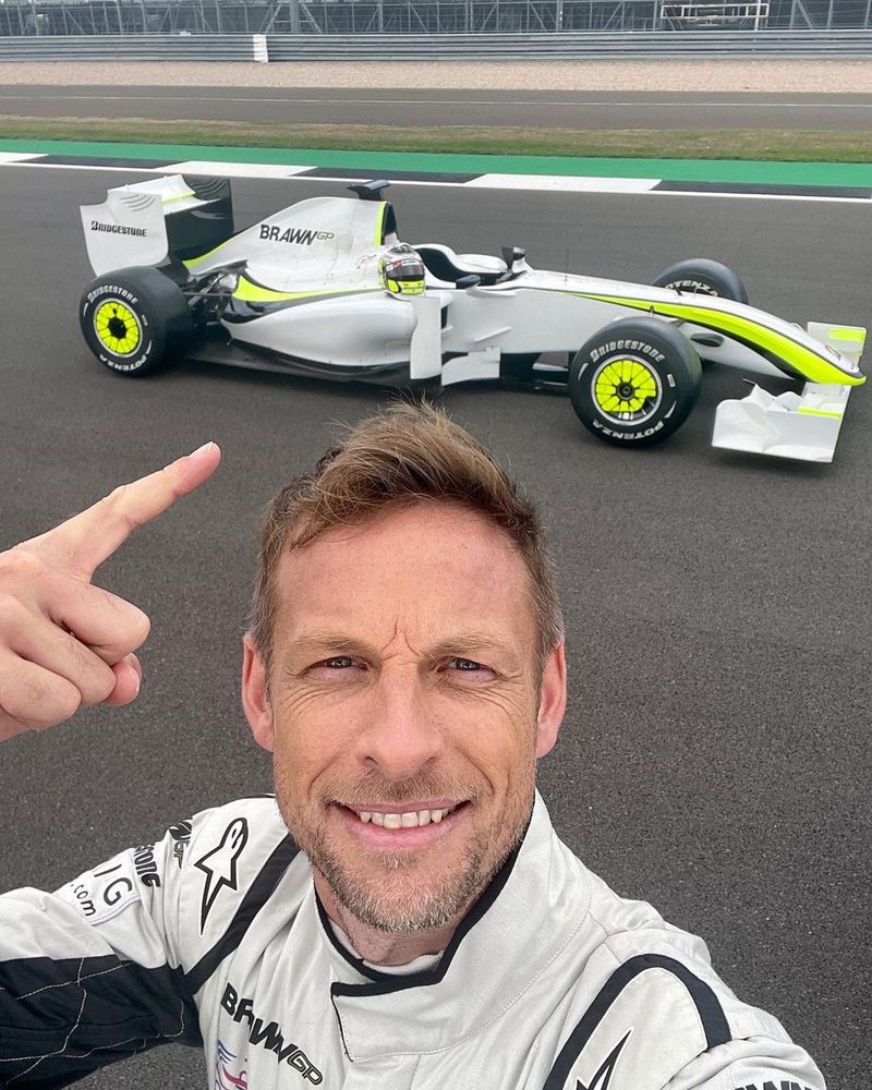 Jenson Button pe pista