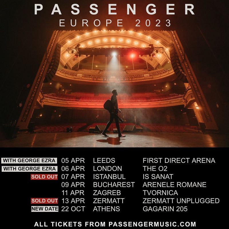 Concert Passenger România 2023: Ce prețuri au bilete?