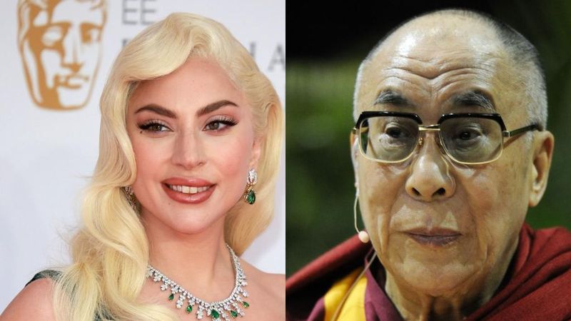 Dalai Lama &icirc;i atinge piciorul lui Lady Gaga fără ca artista să fie de acord. Filmarea virală &icirc;n care Lady Gaga reacționează dur la gestul liderului spiritual