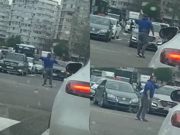 Un șofer din Constanța, moment neașteptat &icirc;ntr-o&nbsp;intersecție. Bărbatul a decis să ia măsuri și să coordoneze singur traficul, c&acirc;nd și-a dat seama că semafoarele nu funcționază - VIDEO