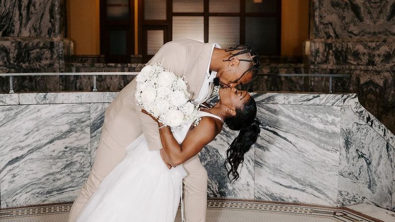 Campioana olimpică la gimnastică, Simone Biles, criticată dur pentru look-ul din ziua nunții sale