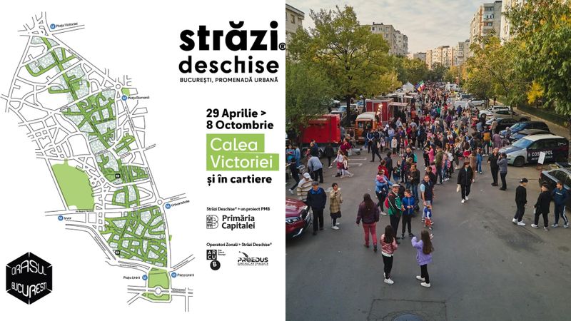 Străzi deschise București 2023: Programul evenimentelor
