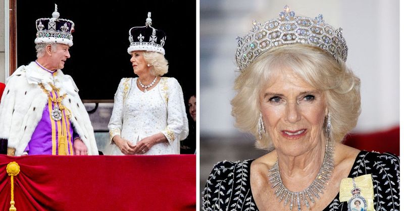 Camilla Parker, panicată după ce corona ei era pe punctul de a pica la ceremonia de încoronare