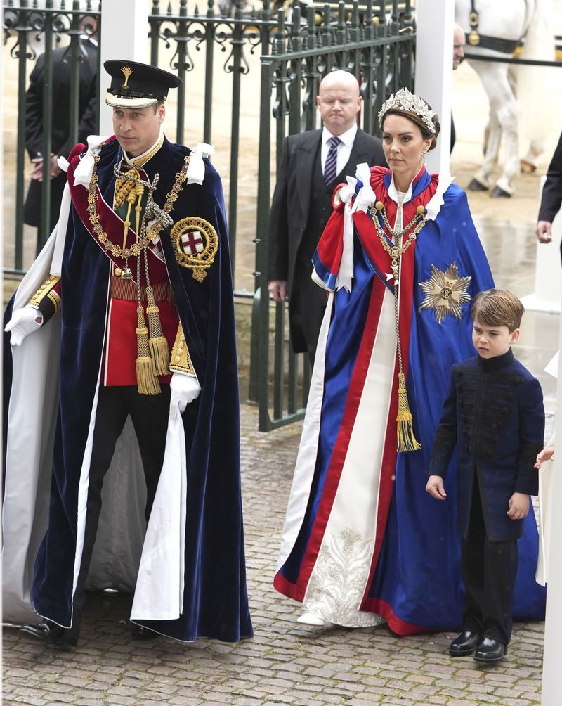 Printul si Printesa de Wales la incoronarea regelui Charles al III-lea