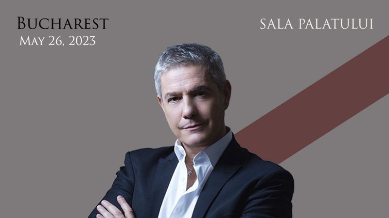 Celebrul tenor italian, Alessandro Safina revine pe scena Sălii Palatului din București cu un concert memorabil!