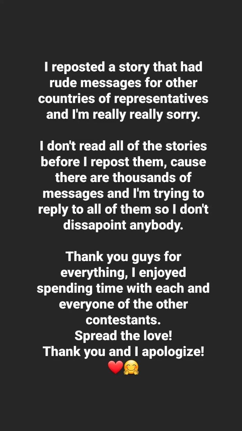 Gafa colosală făcută de Theodor Andrei pe Instagram față de alte țări participante la Eurovision: „Îmi pare foarte rău”