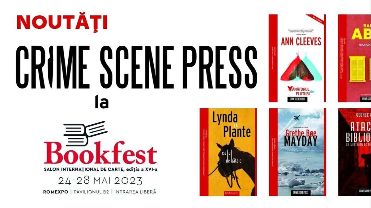 Crime Scene Press, casa romanului polițist, vine cu o sumedenie de titluri noi,  palpitante, la Bookfest