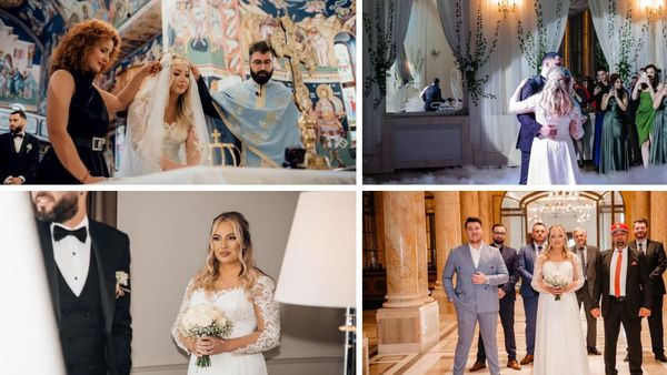 AVA, imagini exclusive de la nuntă. Artista a strălucit în rochia de mireasă