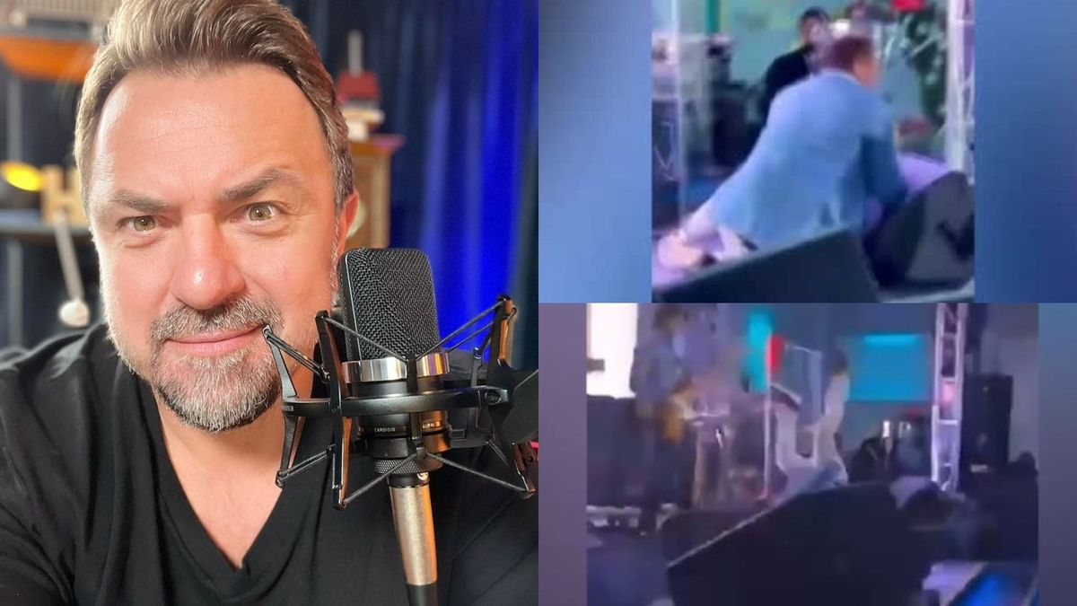 Horia Brenciu a căzut pe scenă