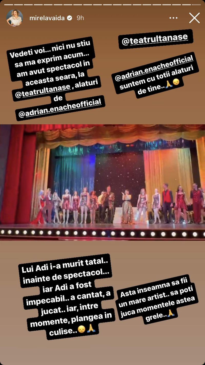 Mesajul emoționant postat de Mirela Vaida