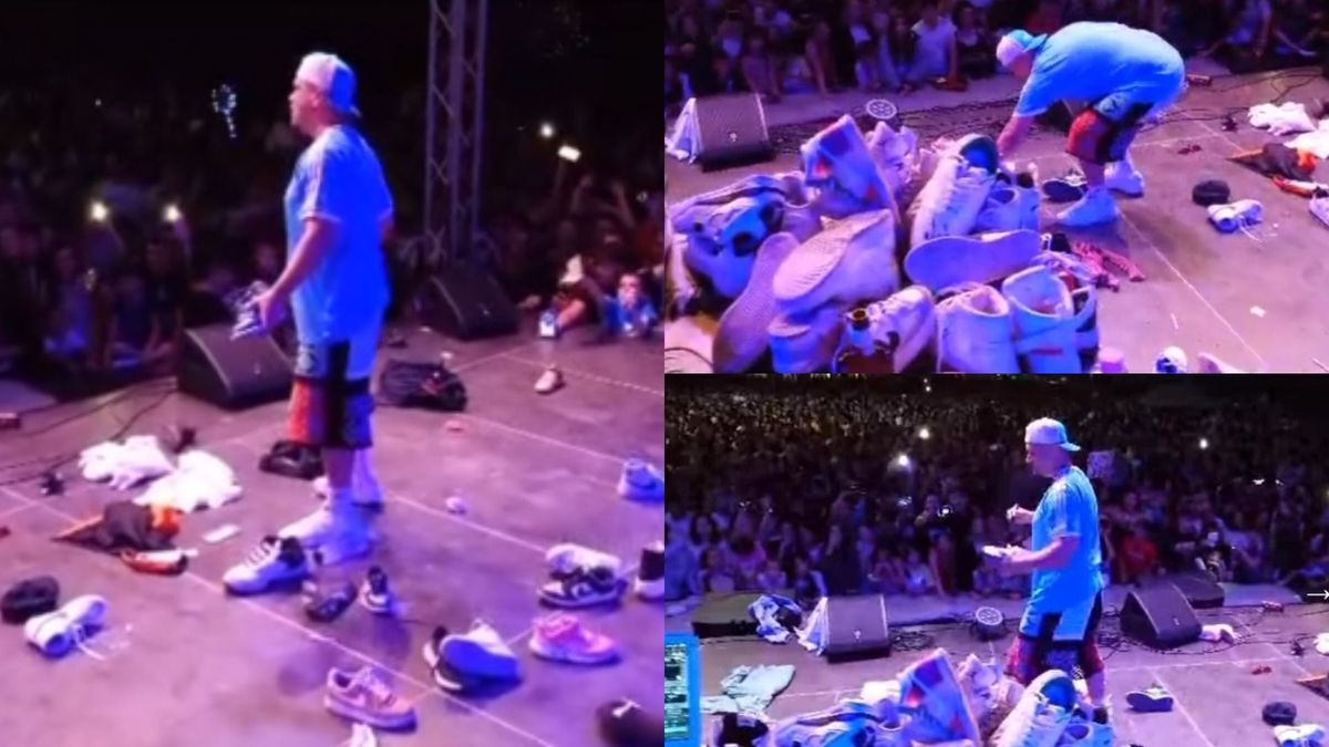 Puya, bombardat cu pantofi și adidași la un concert