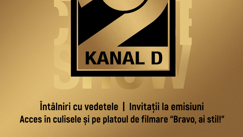 Fii &bdquo;VIP pentru o zi&rdquo;, &icirc;n lumea fascinantă a televiziunii, la Kanal D2!