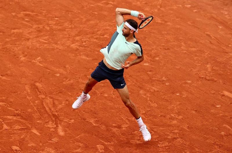 Grigor Dimitrov a făcut o glumă înainte de a începe partida cu adversarul său