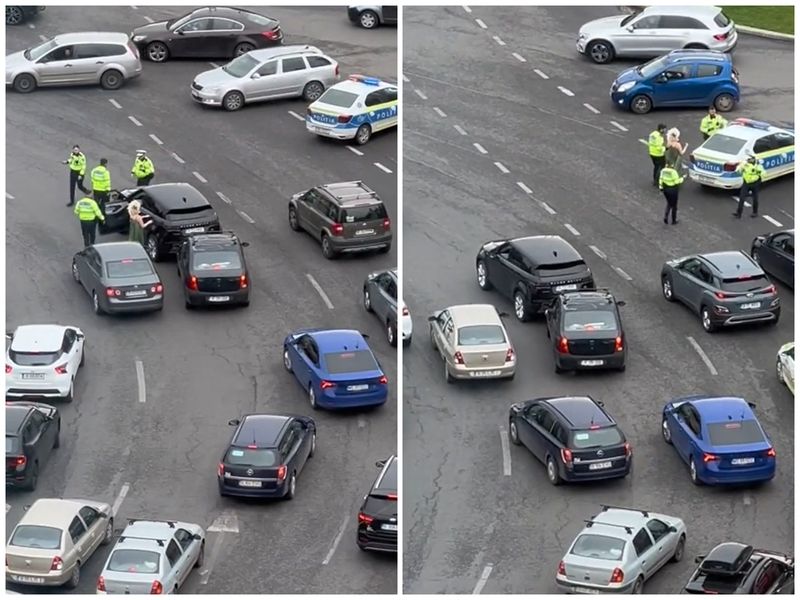 Primele imagini cu Ana Morodan oprită în trafic