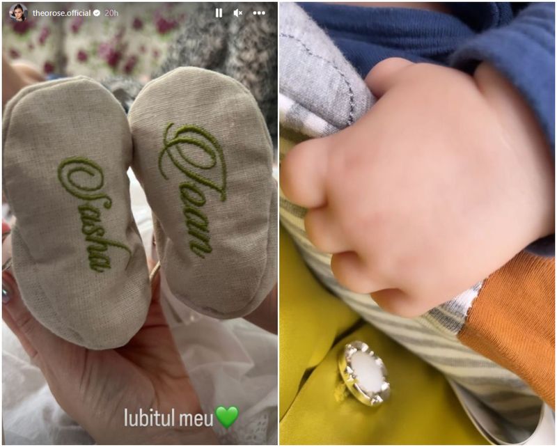 Theo Rose și-a botezat copilul