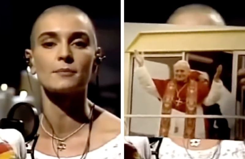 Cel mai controversat gest făcut de Sinead O'Connor pe scenă