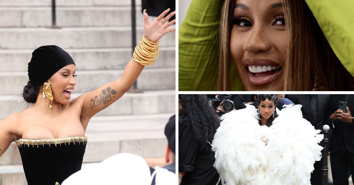 Cardi B microfon aruncat