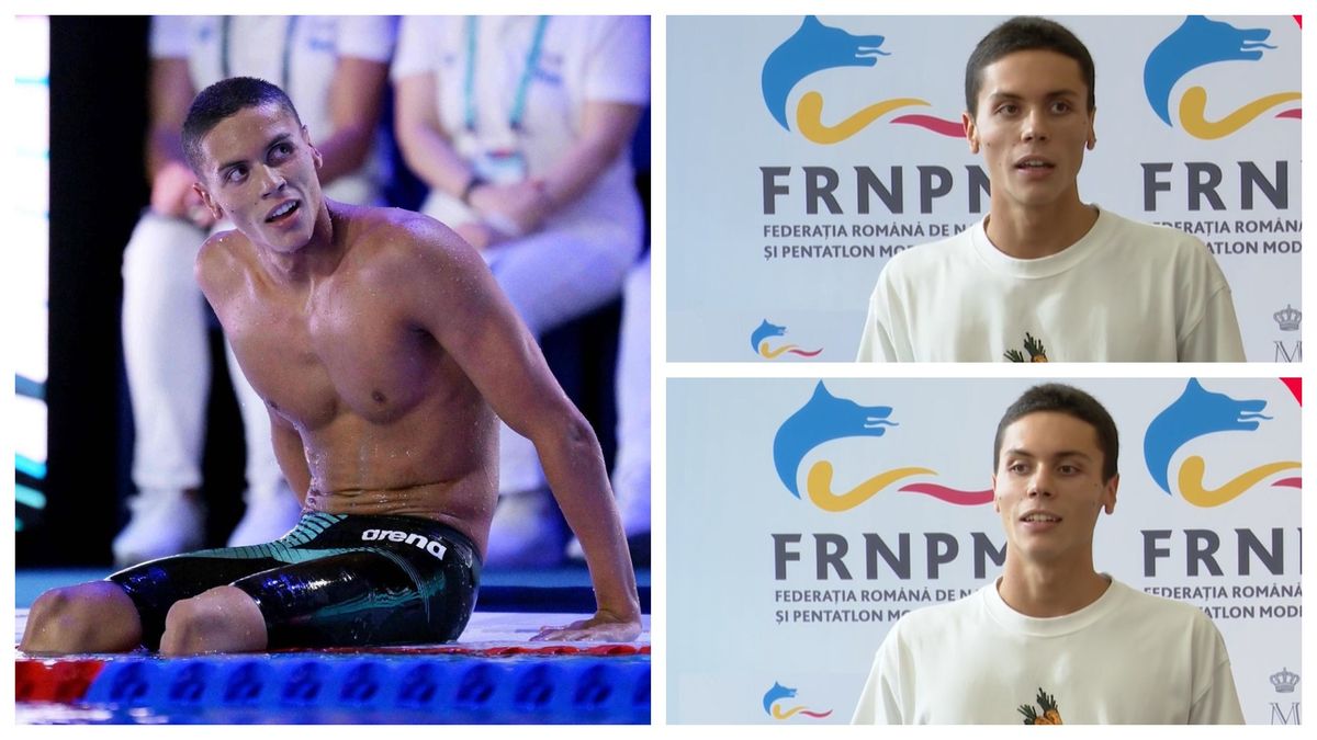 David Popovici, discurs de excepție în ziua în care a revenit în România