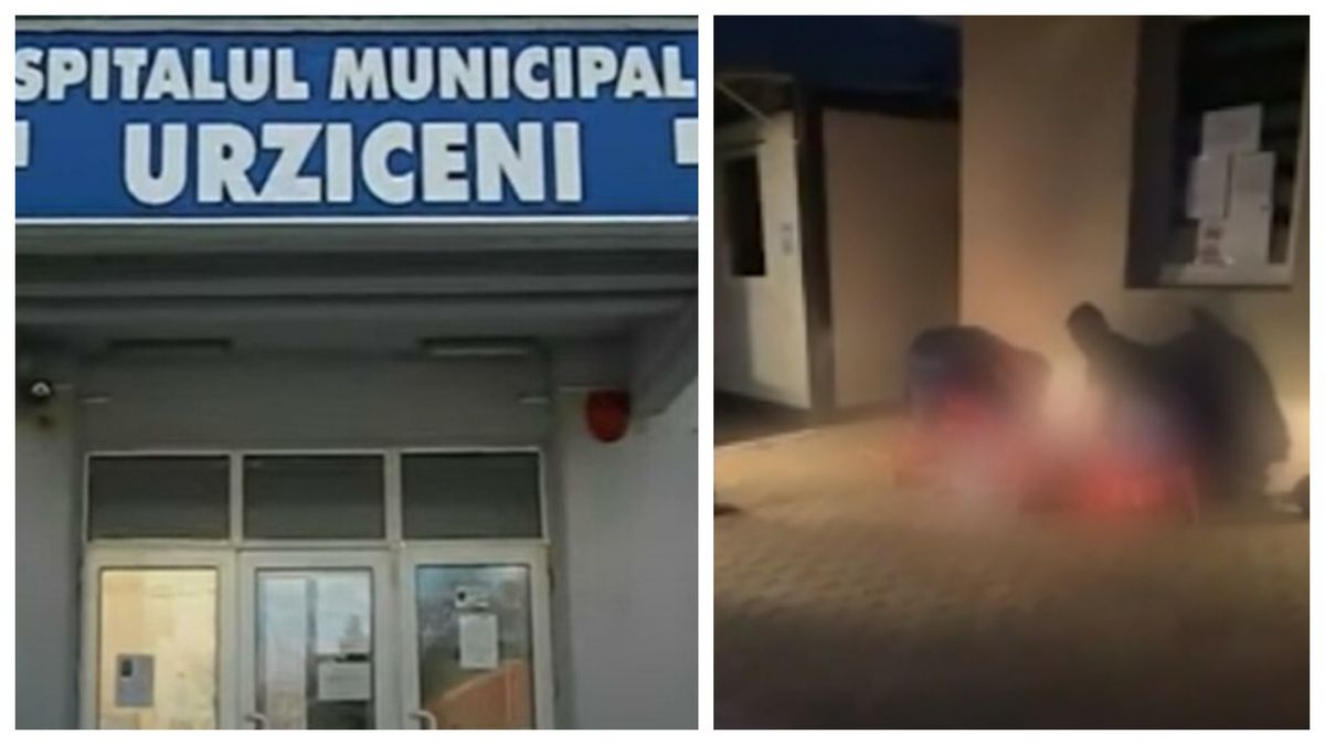 O femeie a născut în fața Spitalului Municipal Urziceni, pe trotuar.
