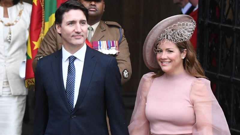 Premierul canadian, Justin Trudeau, și soția sa, Sophie 