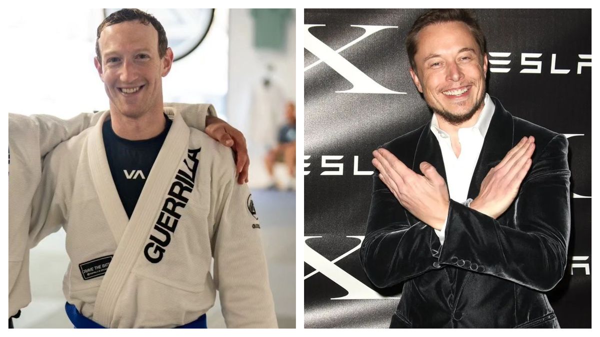 Mark Zuckerberg și Elon Musk&nbsp;