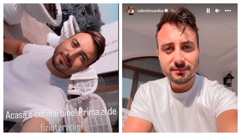 Valentin Sanfira în scaun cu rotile