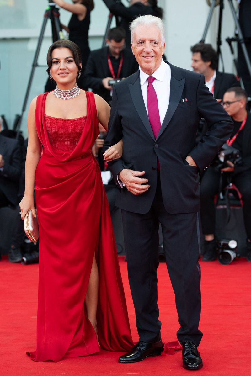 Piero si Romina Ferrari pe covorul rosu