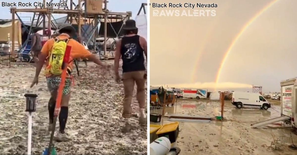 Zeci de mii de participanti la festivalul Burning Man blocati