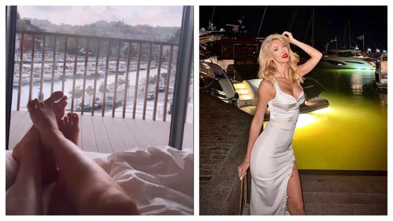 Andreea Bălan și Victor Cornea, ipostaze tandre în așternuturi