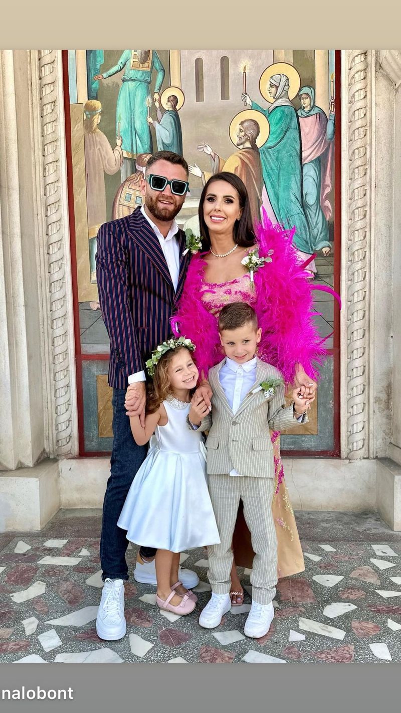 Georgiana Lobont la nunta surorii ei, Ioana Lobont