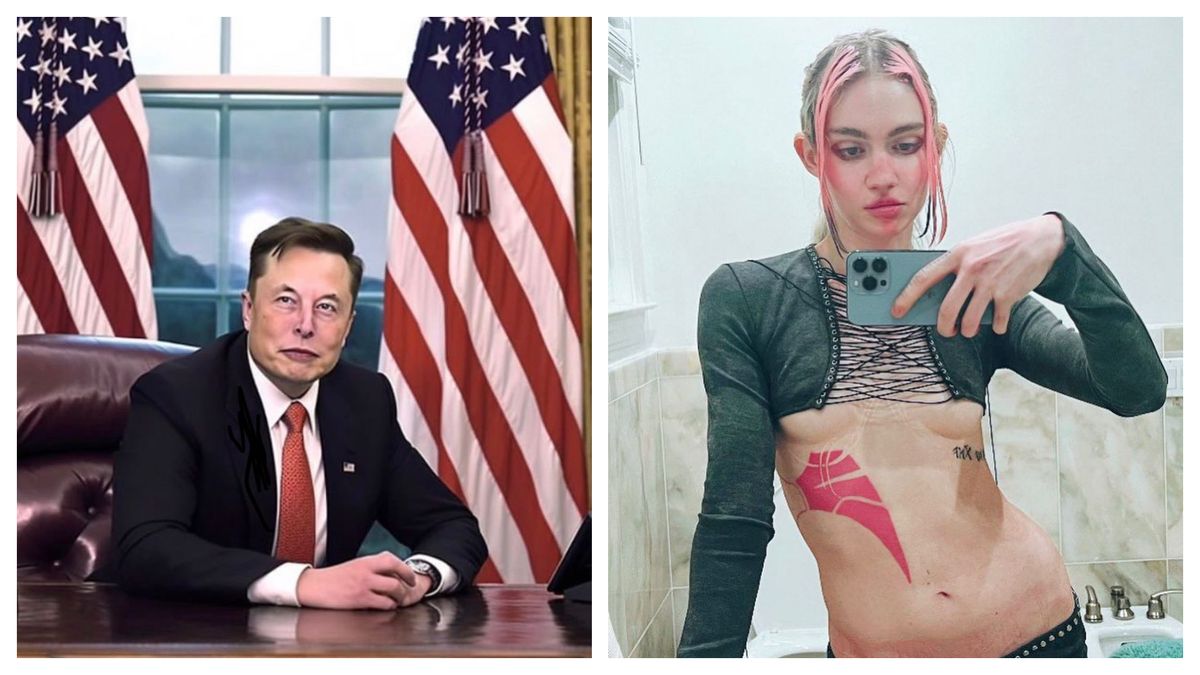 Elon Musk și Grimes 