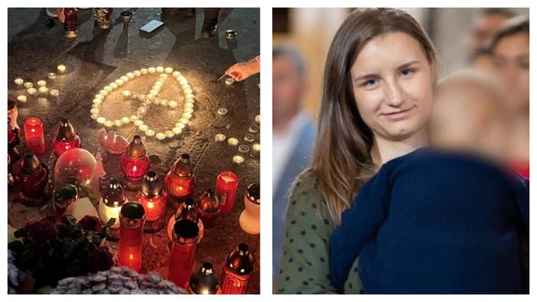 Imagini sf&acirc;șietoare cu copiii tinerei &icirc;nsărcinate care a murit din cauza neglijenței cadrelor medicale. Micuții au aprins lum&acirc;nări &icirc;n memoria mamei lor