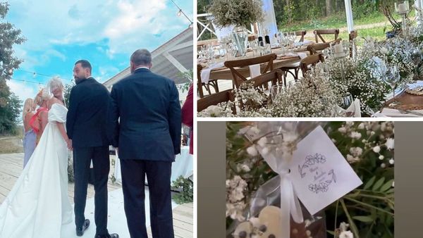 Primele imagini de la nunta Mariei Simion. Nașul Marius Lăcătuș a făcut spectacol pe ringul de dans