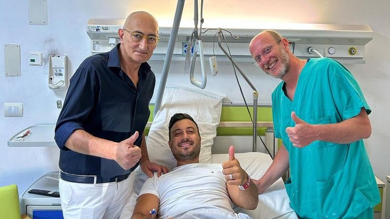 Valentin Sanfira în spital