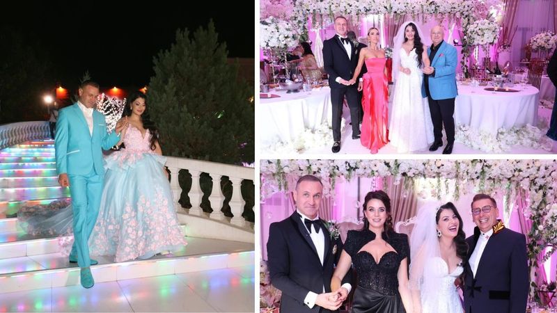 Cate rochii de mireasă a purtat Medana, soția lui Alina Oprea, la "nunta anului" și care este adevărata poveste din spatele lor