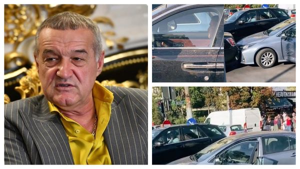 Gigi Becali, implicat &icirc;ntr-un accident rutier. Reacţia patronului de la FCSB - VIDEO