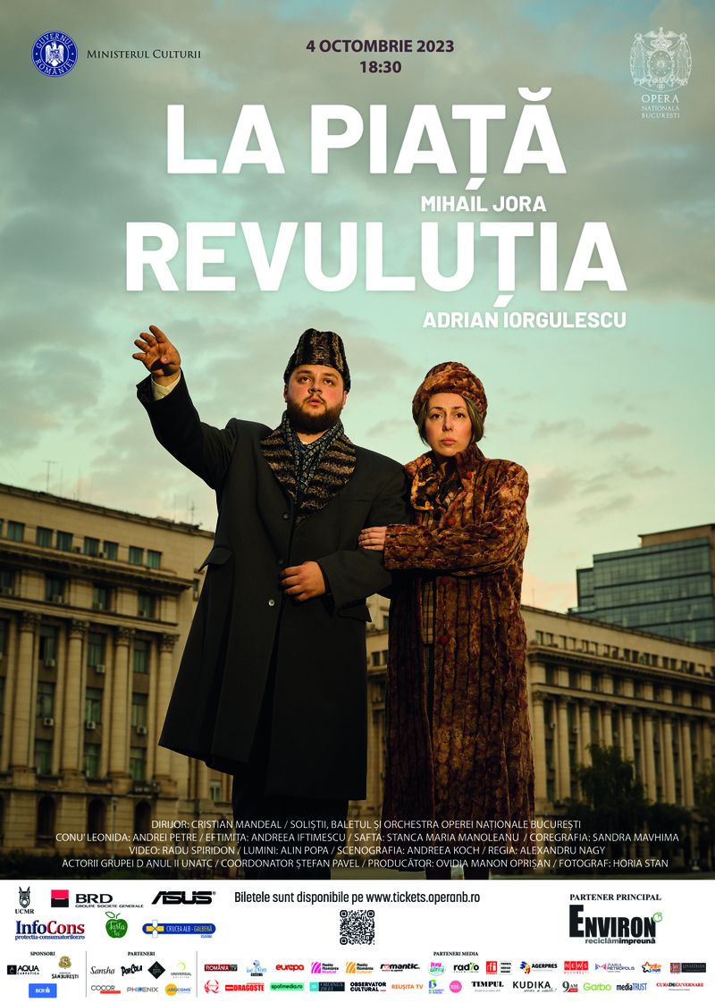 „La Piață” de Mihail Jora și „Revuluția” de Adrian Iorgulescu, în regia lui Alexandru Nagy