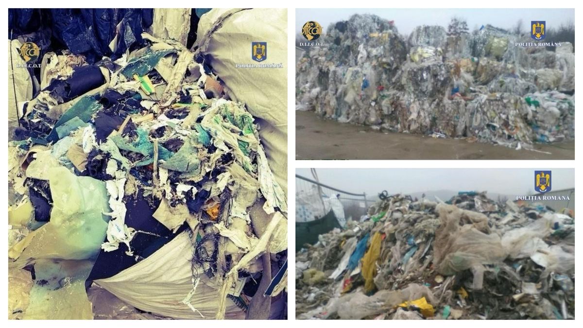 Peste 1.500 de tone de gunoi au fost aduse ilegal în țara noastră