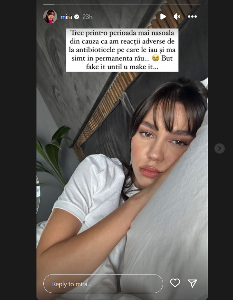 Mesajul scris de Mira