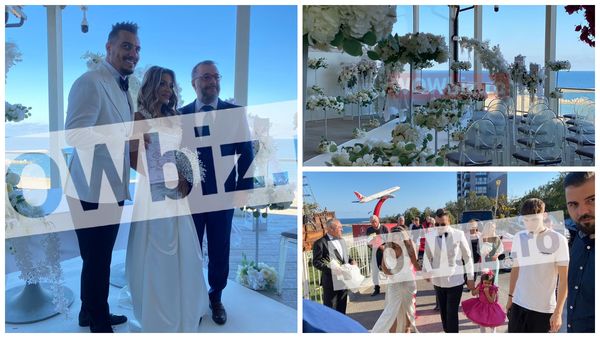 EXCLUSIV! Primele imagini de la nunta lui Bursucu cu Andreea. Ce ținute au purtat mirii