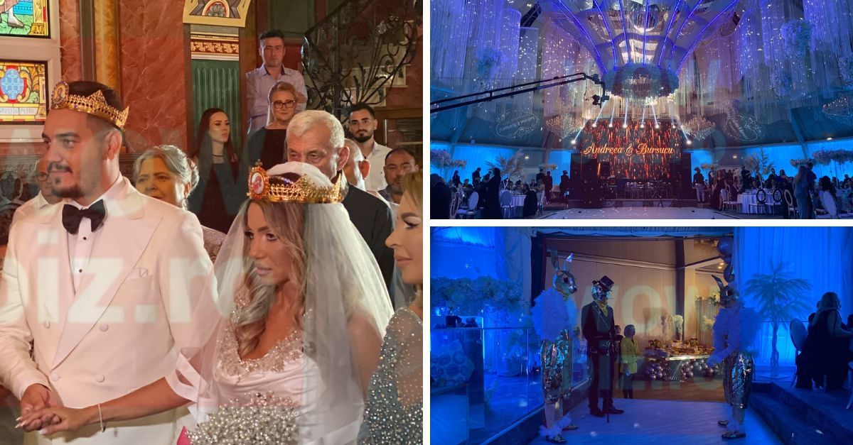 Andreea si Bursucu au fost cununati de un cuplu de buni prieteni