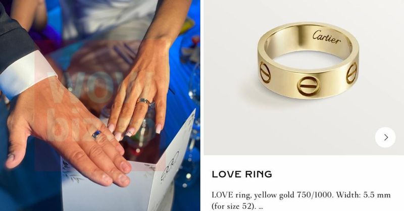 Verighetele Andreei si ale lui Bursucu sunt de la celebrul brand Cartier